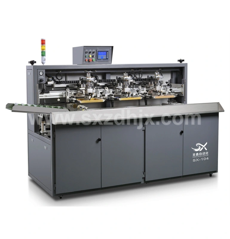 Automatic Glass Bottle Four Colors Screen Printing Equipment