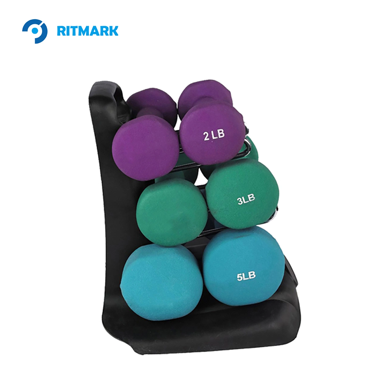 Todo incluido Multi-Peso PVC Dumbbell Set para Home Gyms