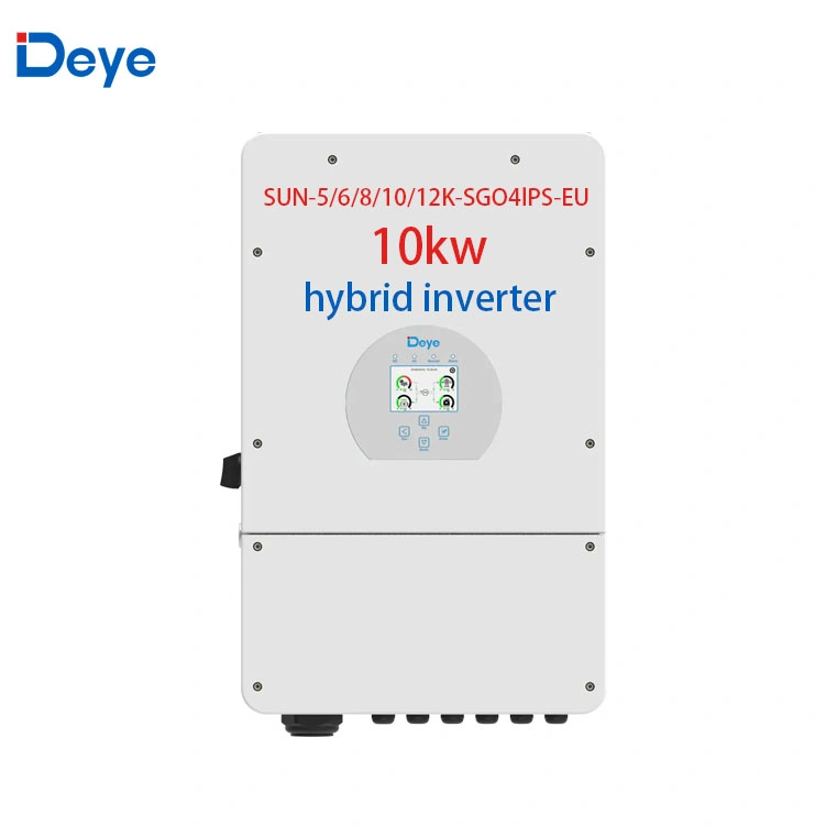 Chine Fabricants Deye Onduleur solaire inverseur hybride 5kw 8kw Inverseur solaire hybride triphasé simple 10 kw 12 kw 3 kw