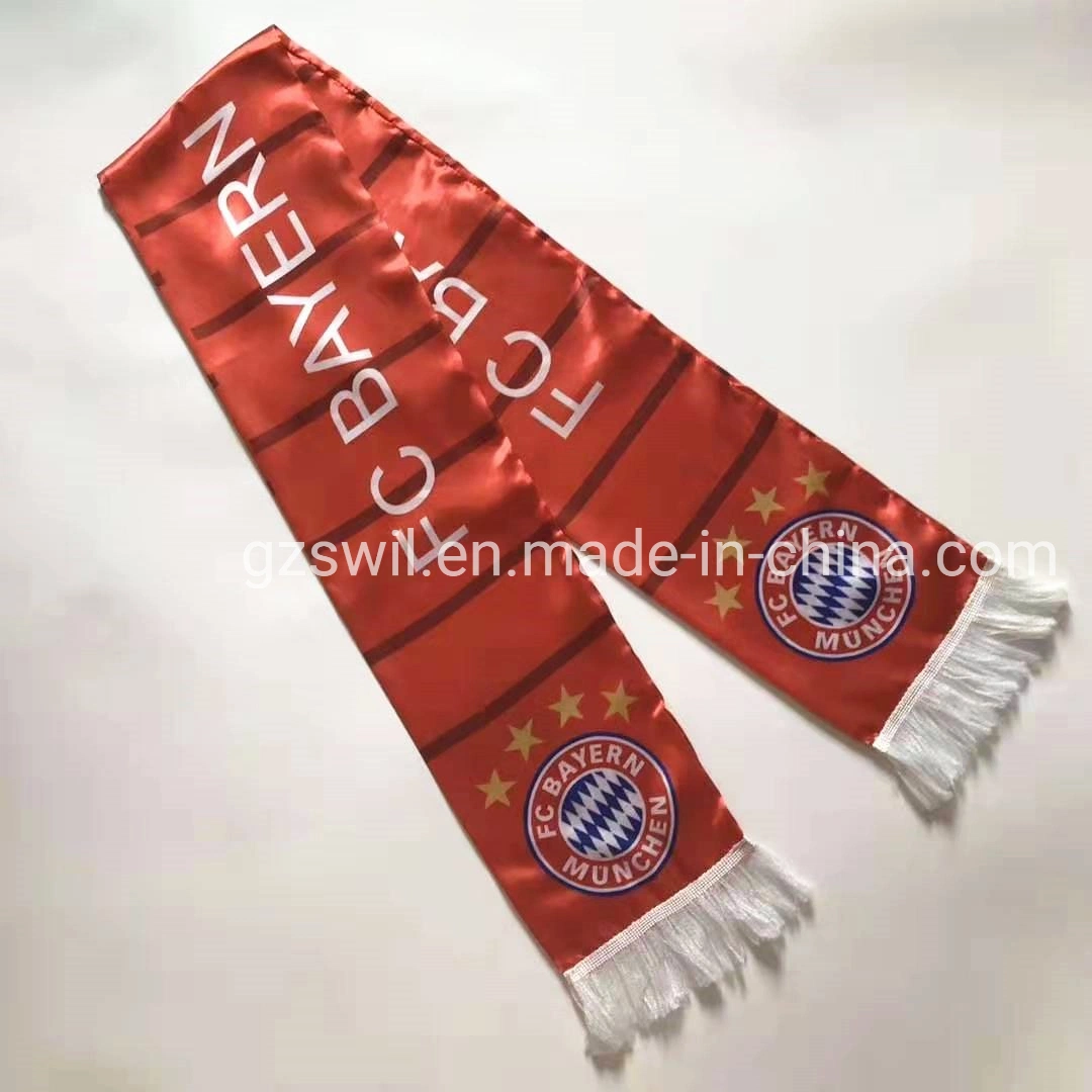 Fashion Decoration Exhibition Woven Football Soccer Fans Bandana Scarf