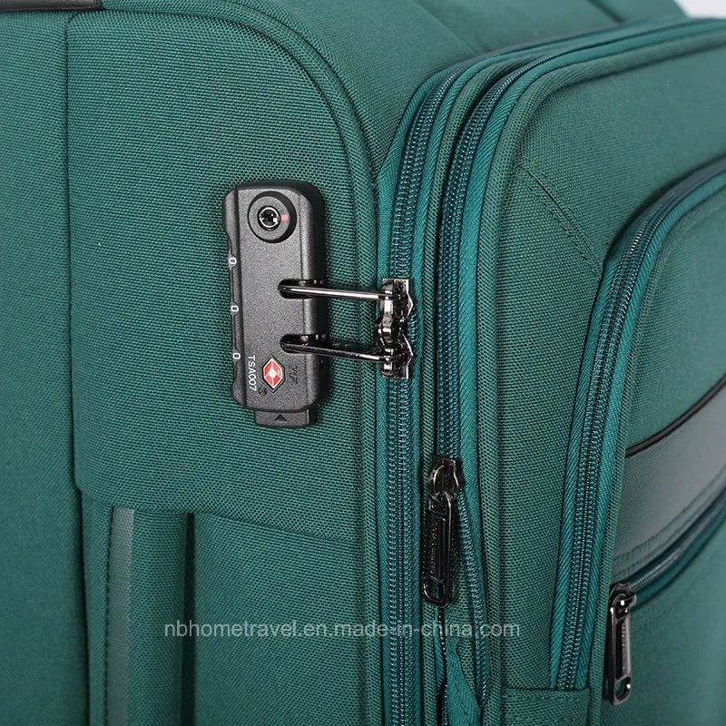 Customize Original Factory EVA Polyester Double Wheel Travel Trolley Suitcase