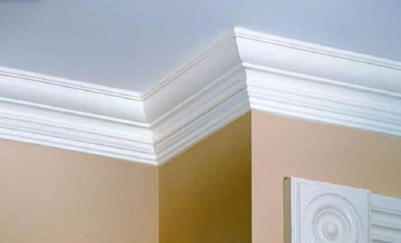 Waterproof Plastic Products Vinyl PVC Crown Moulding Trim Profile