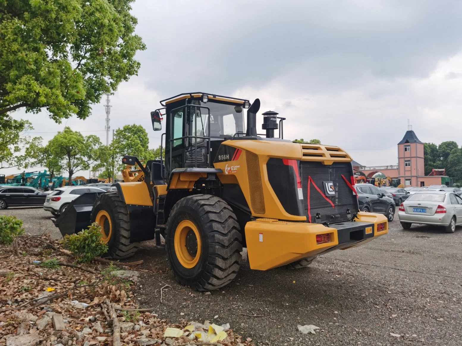 Pá carregadeira de rodas dianteira usada Máquina 17t pá Carregadora de rodas secundária 856h