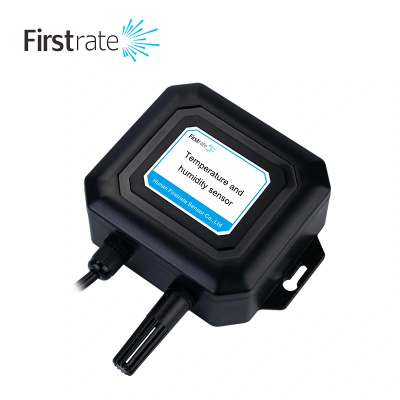 FirstRate FST100-2001 CE certificado RS485 pared-montado en la temperatura atmosférica interior &amp; sensor de humedad con pantalla lcd