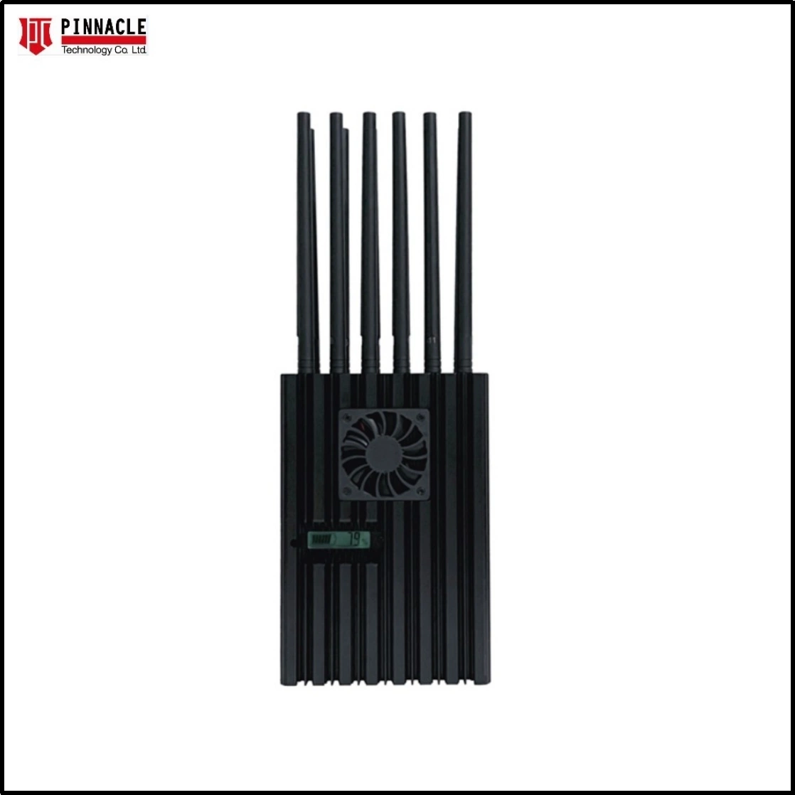 12-Antennas All-in-One Full Bands Cell Phone Signal Jammer Blocking RF Signal 5g 3400/3600/3800 (Remote Control) GPS/WiFi/GSM