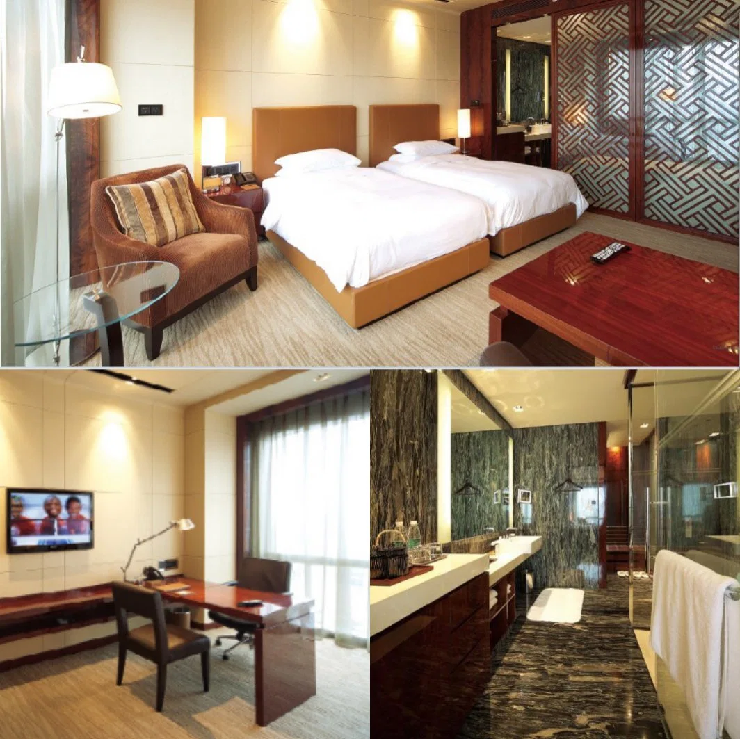 Incroyable hôtel simple et moderne de taille Queen mobilier de chambre à coucher (GLB-00001)