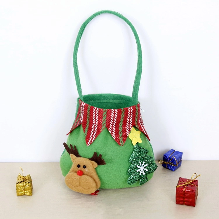 Festival Regalos Artesanía decoraciones de Navidad Candy Bag a medida niños llevar Bolsa