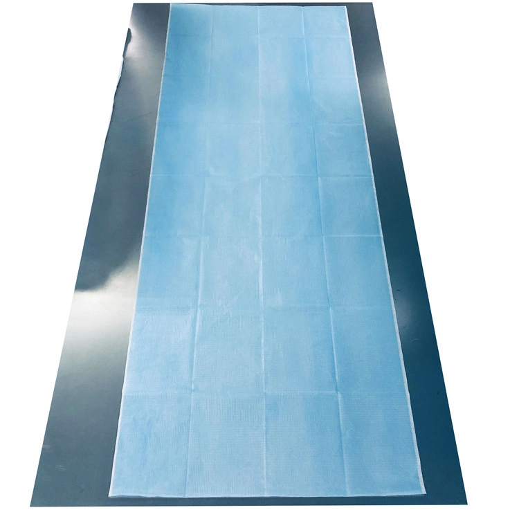 Hospital Waterproof Non Woven Disposable Blue Bed SPA Sheets 190X90cm