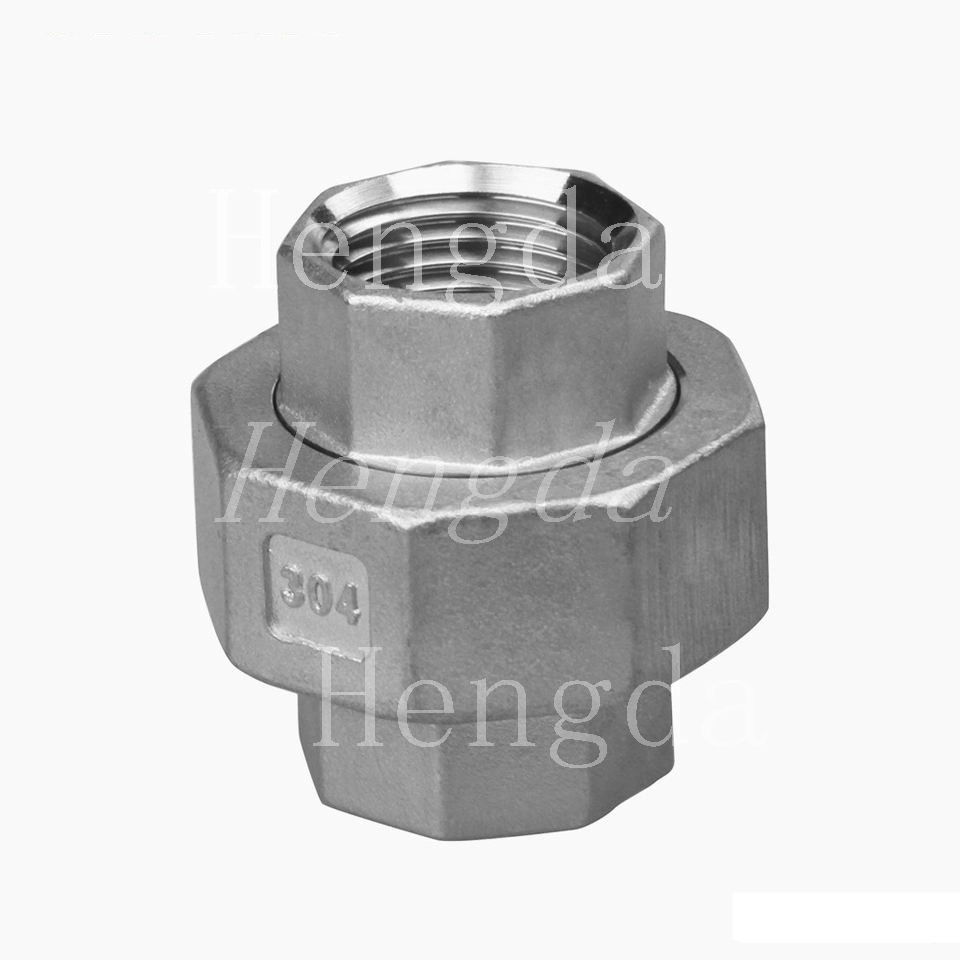 Stainless Steel Screwed Threaded Pipe Fittings Union