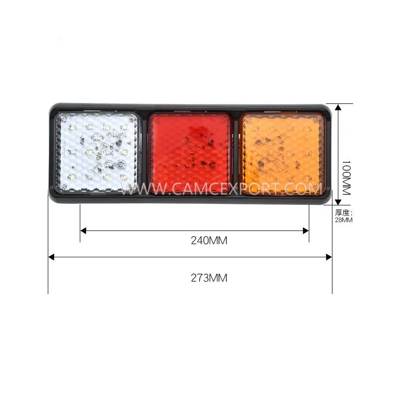 High quality 12V-24VLED truck tail light strobe light truck anti-rear collision