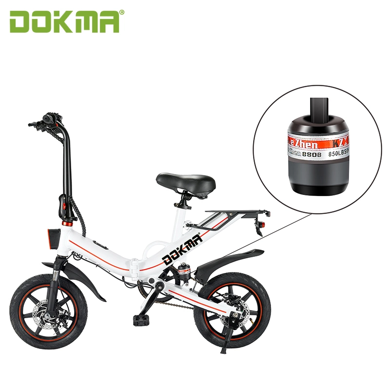 Dokma BV5 EU Us Warehouse 14 pulgadas Original Factory Mayorista/Proveedors Venta directa en caliente Mini Ultrlight eléctrico plegable bicicleta para adultos Listo para enviar