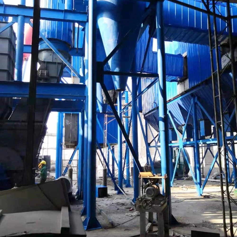 Plaster Gypsum Powder Production Line with Hot Air Vertical Boiling Furnace Technology