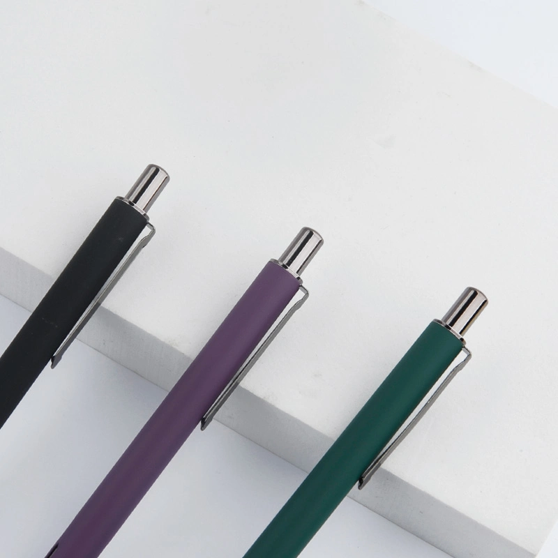 UV gris logo personnalisé imprimé commercial promotionnel Aaluminium stylo métallique