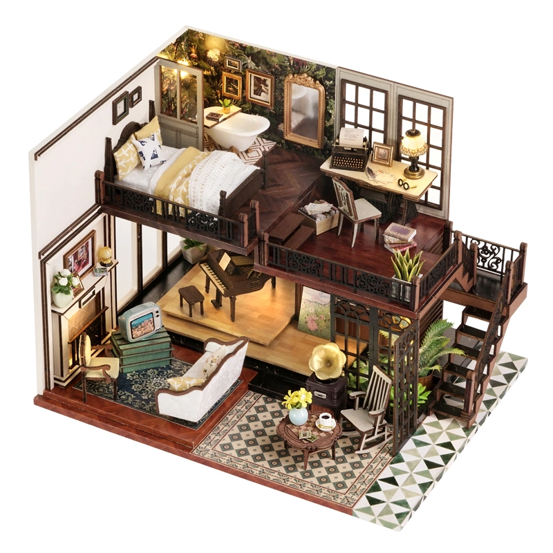 Newest 3D DIY Building Dollhouse Toys Building Dollhouse Miniatures