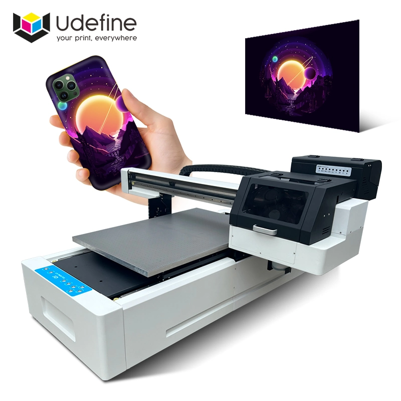 Udefine impressora UV industrial vidro 3D digital cerâmica Azulejo acrílico Impressora a jato de tinta para impressoras a jato de tinta Wood Metal Printing Machine 6090