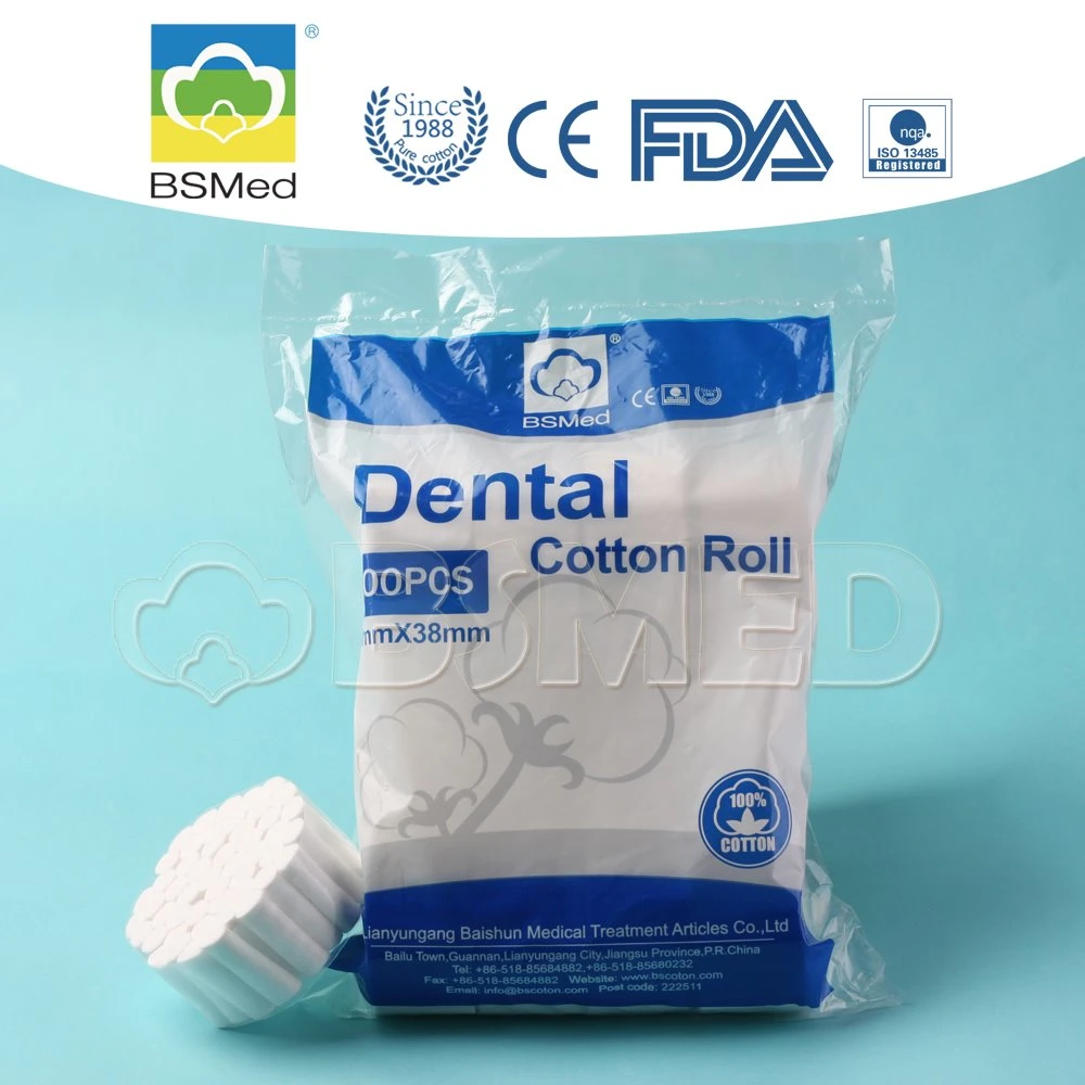 100%Cotton Different Sizes Disposable Dental Cotton Roll