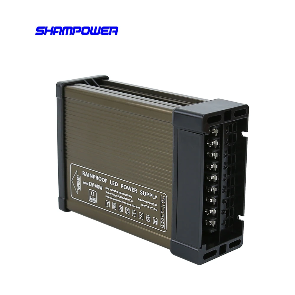 IP65 DC 12V 400W SMPS Single Output Series Rain-Proof Switching Power Supply for LED Light