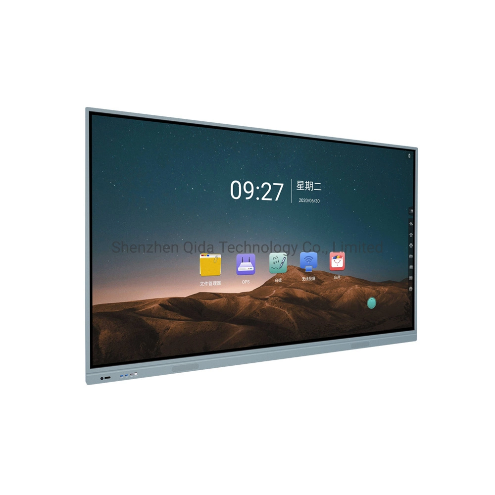 55" 65" 75" 85" 100" Android 11 4+32GO Windows Multi Touch TV interactive à écran plat interactif SMART Board