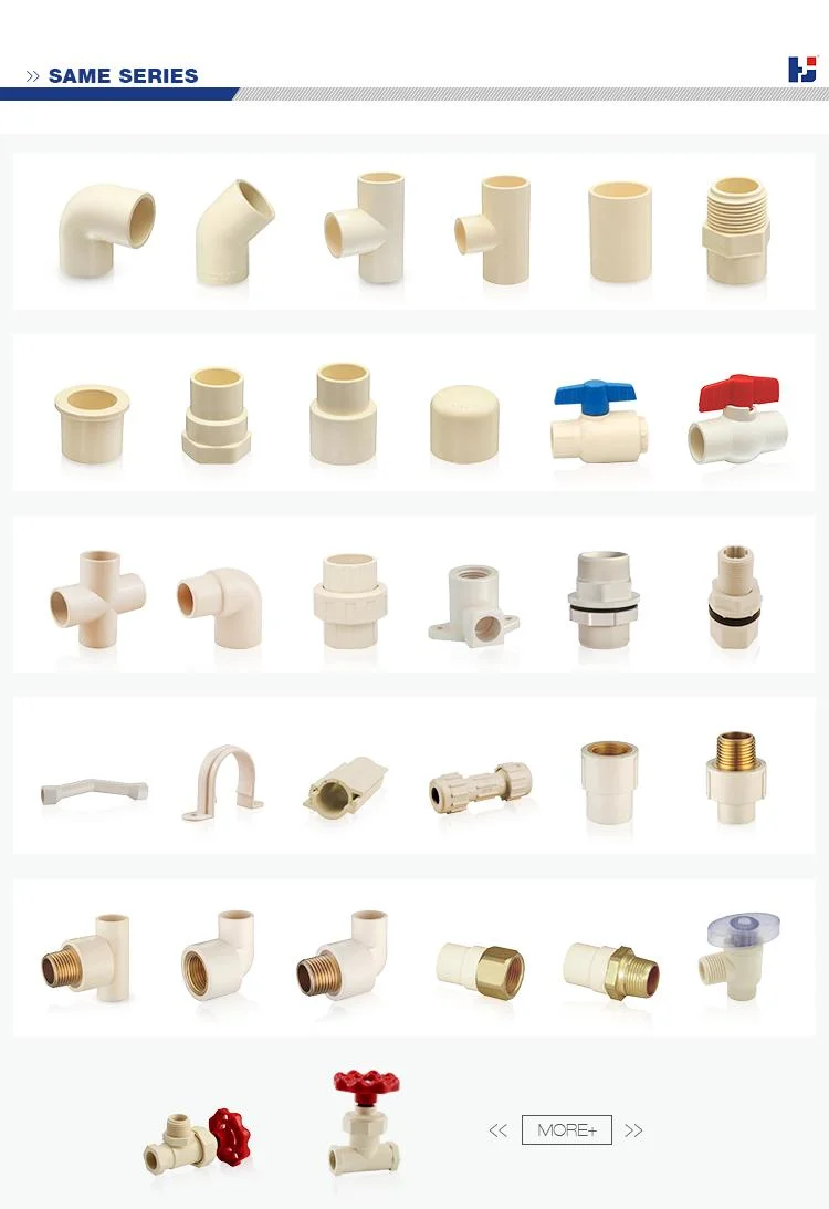 HJ heißer Verkauf heißes und kaltes Wasser Kunststoff Fitting CPVC Reduzierstück CPVC Fittings ASTM D2846 Standard Kunststoff/CPVC/Druckanschluss CPVC Rohrverschraubung