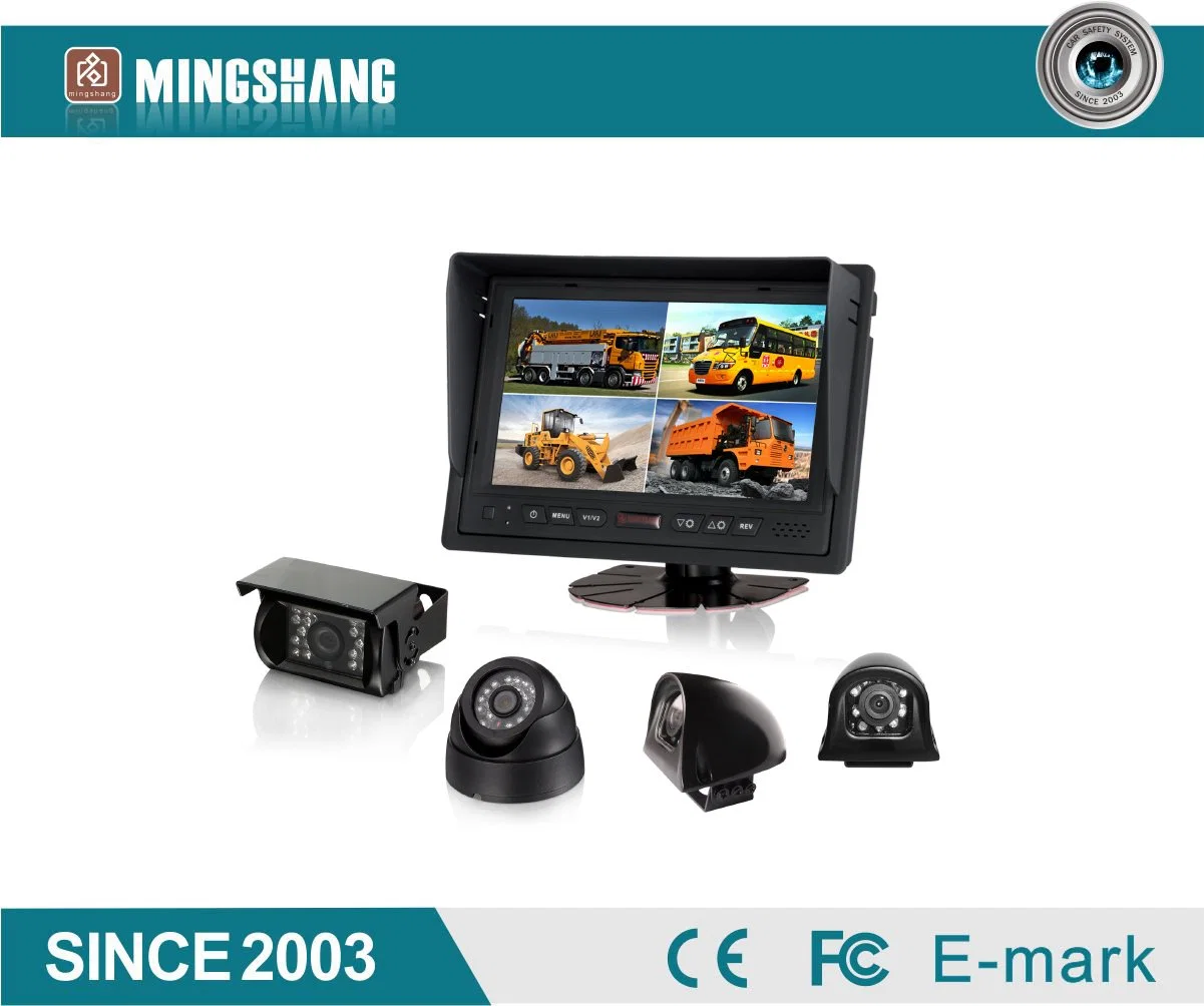 7 Inch Quad Rear View Camera System with Good Night Vision