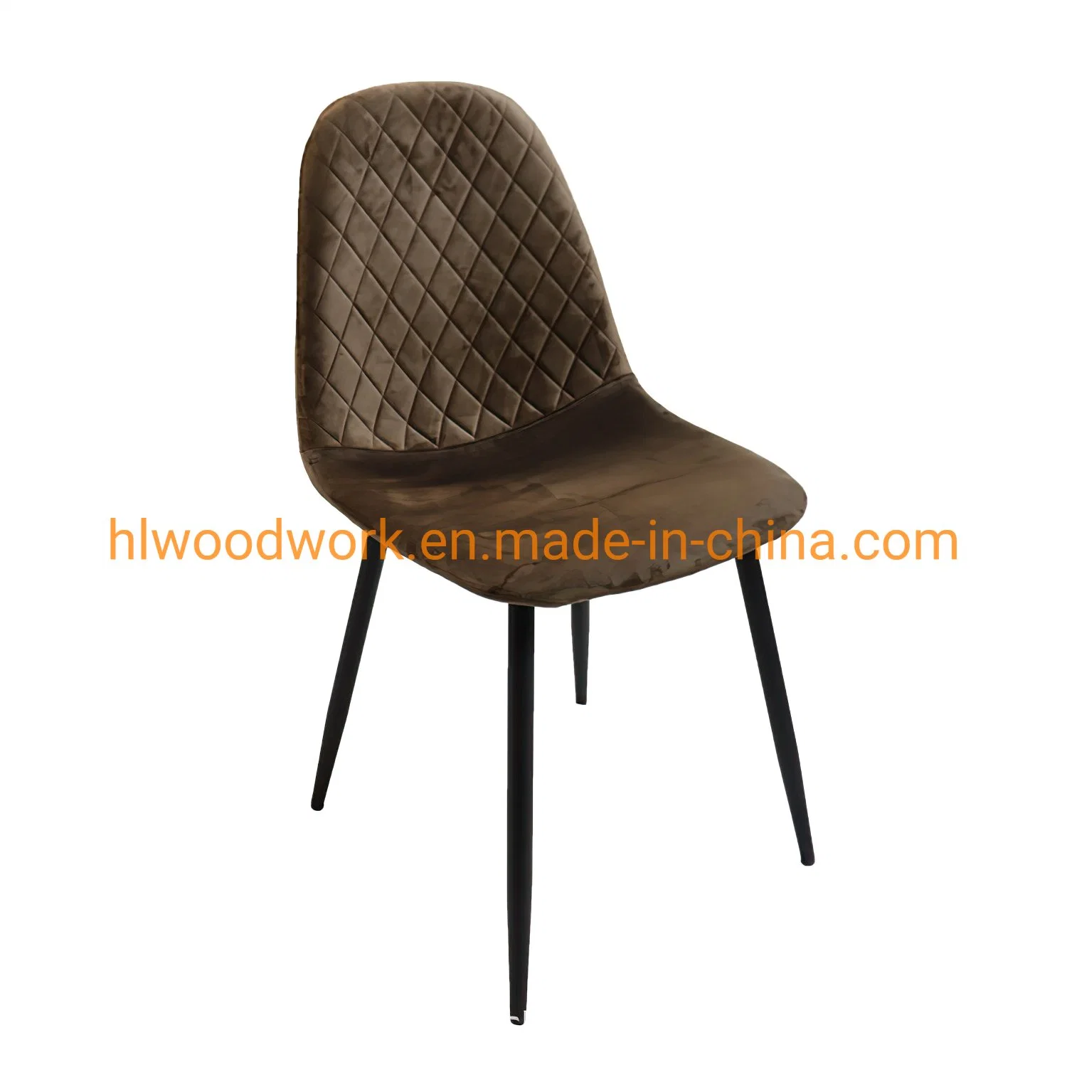 precio de fábrica de muebles hogar moderno restaurante del Hotel Da Pranzo Sedia Sillas de comedor moderna en silla de comedor moderno Velluto Sedia Moderna Brown