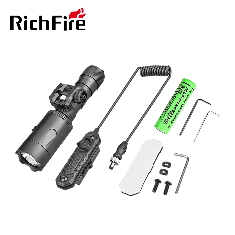 Richfire Red Laser 1200lm Tactical Light with Mouse Tail Switch