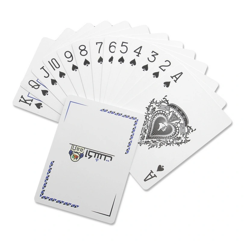 Custom Logo Sublimation Printed Advertising Promotional Gift Plastic Raw Materials Playing Card