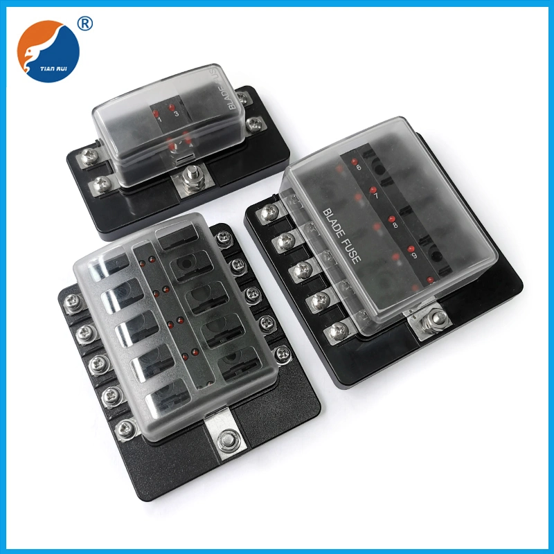 8 Ways Multiple LED Car Fuse Box with Screw Terminal