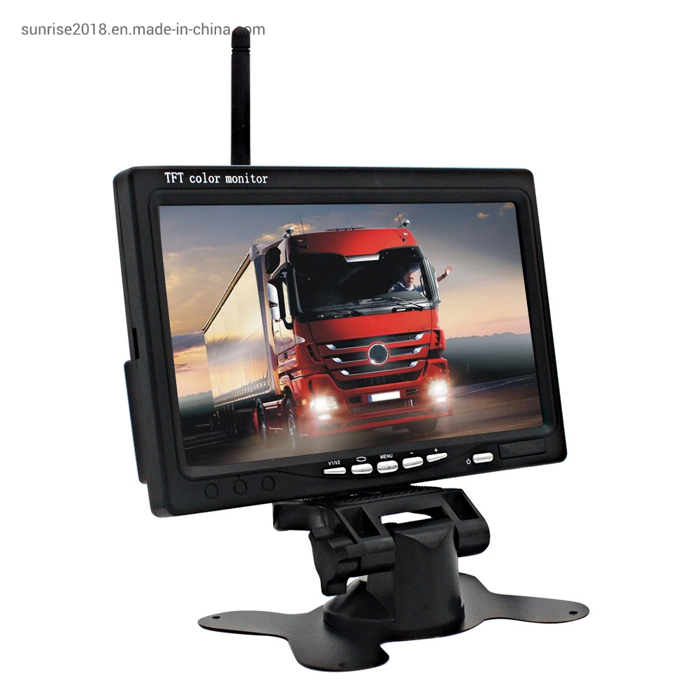 Wireless 7inch Car Monitor with Bracket Optional for Backup Safety