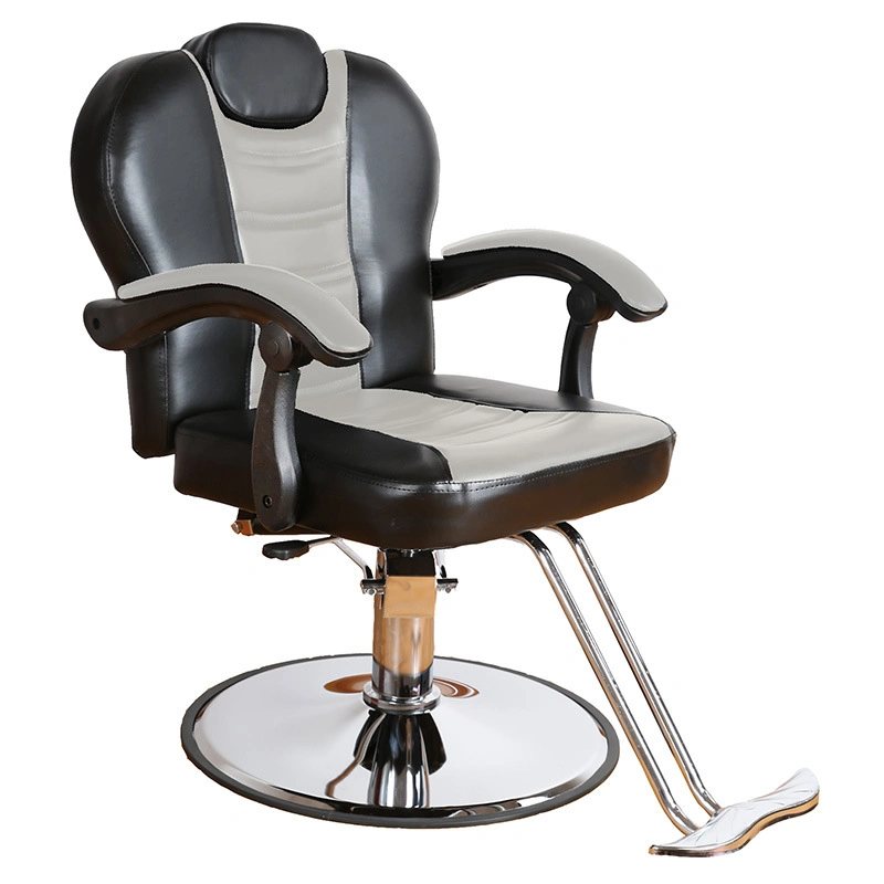 Silla de salón de peluquería Peluquería dedicada sillón giratorio de acero inoxidable de elevación sencilla cátedra de recorte