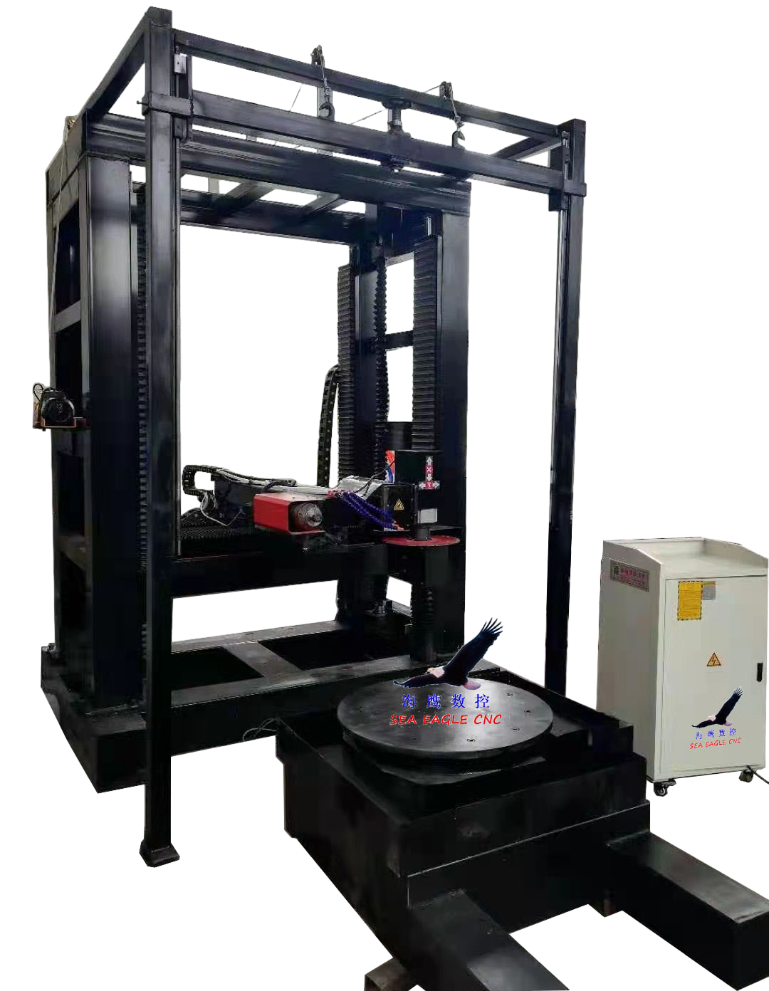 Vertical 4 Axis Stone Cutting CNC Router