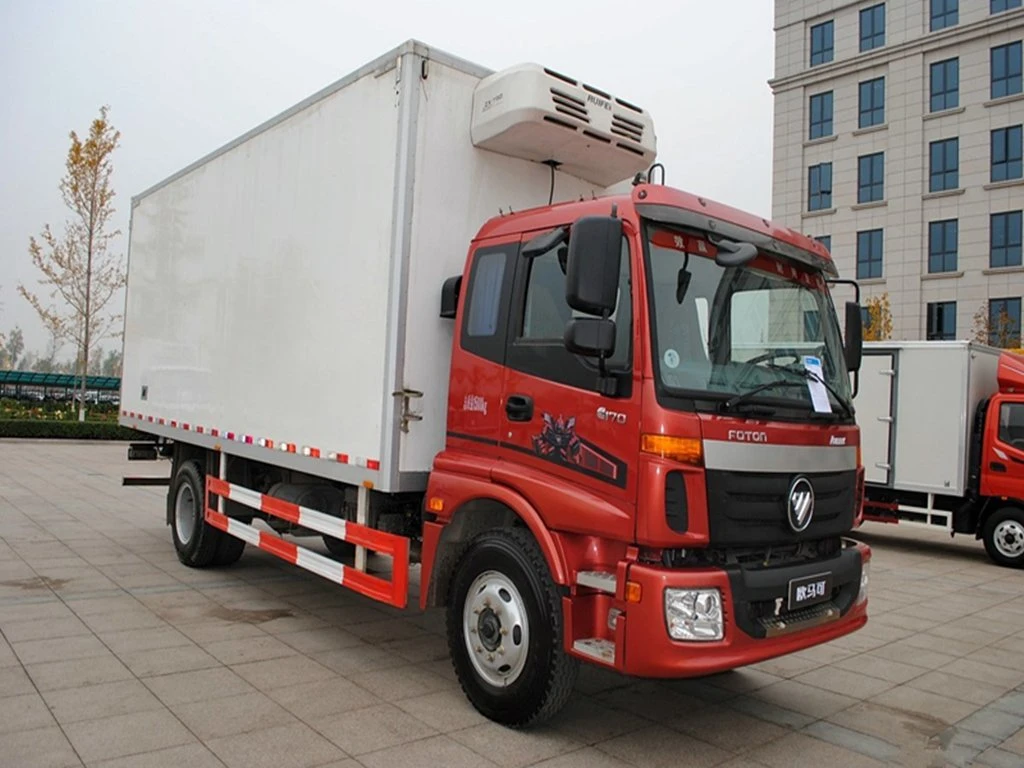 Foton Aumark 4X2 8ton refrigerados de 10 toneladas, un cuarto frío Van camión utilizado camión frigorífico para la venta