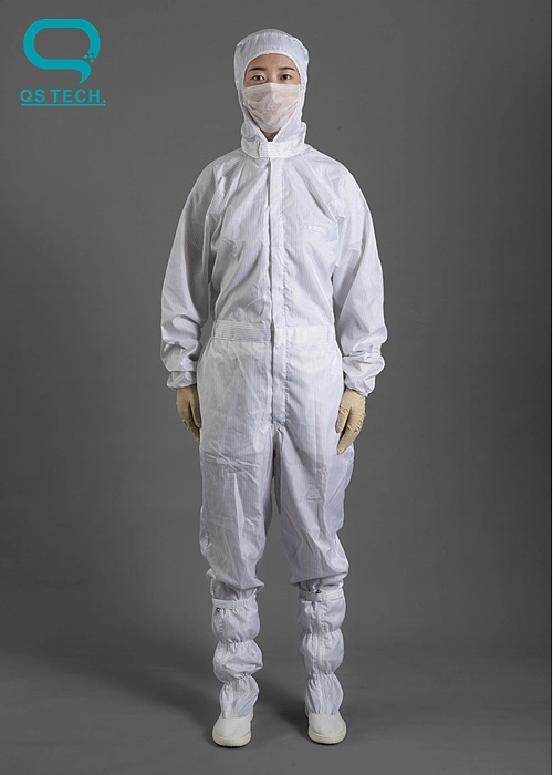 Fábrica de alimentos roupas ESD Anti-Static Jumpsuit lavável para salas brancas de Prensa Garment sem o capô