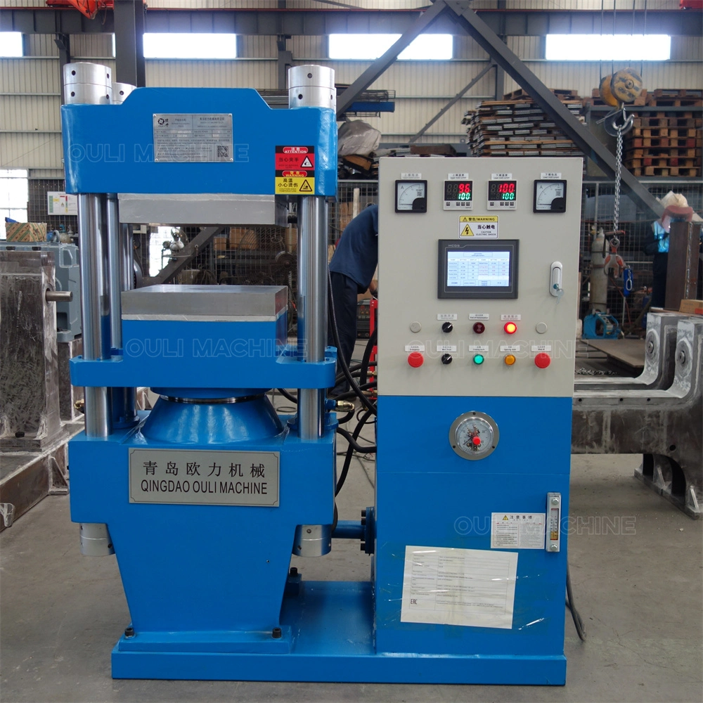 Four Column Hydraulic Vulcanizing, Pillars Hot Curing Press, Rubber Pads Heating Press