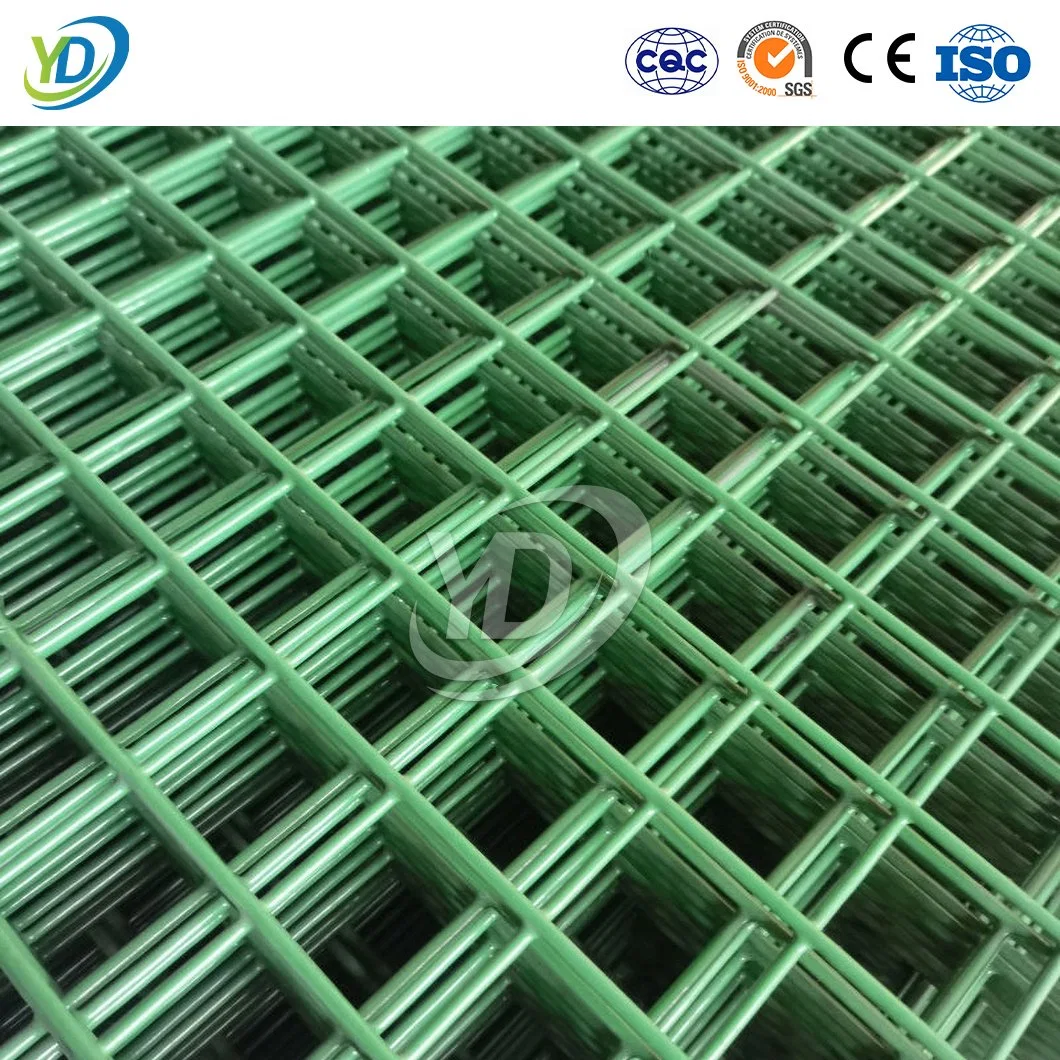 Yeeda Wire Mesh 16 Gauge Welded Wire Mesh Grossistes Chinois 75mm X 75mm Mailles Soudées Électriques Revêtues de PVC Pièce Utilisée pour les Clôtures en Mailles Soudées.