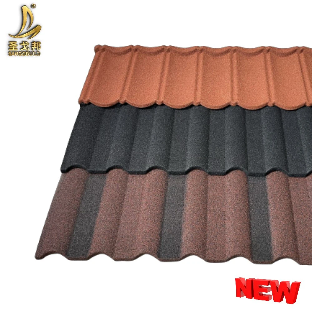 Morocco Orientile Deep Milano Type Roofing Sheets Color Stone Coated Metal Roofing Tiles