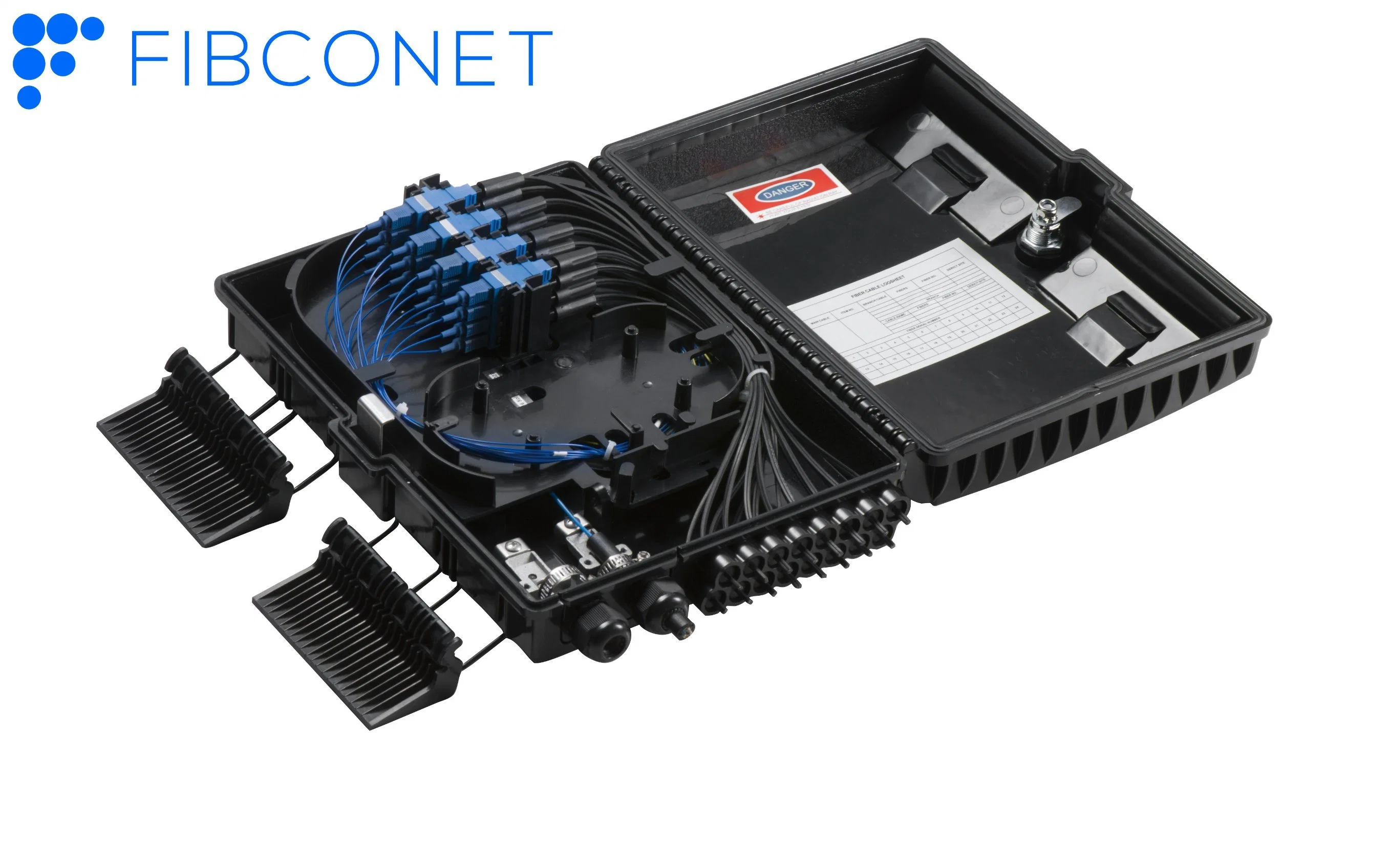 Caja de distribución de Fibra Óptica FTTH 24c Caja de bornes Caja de Terminación de fibra óptica para empalmar el cable divisor de acuerdo