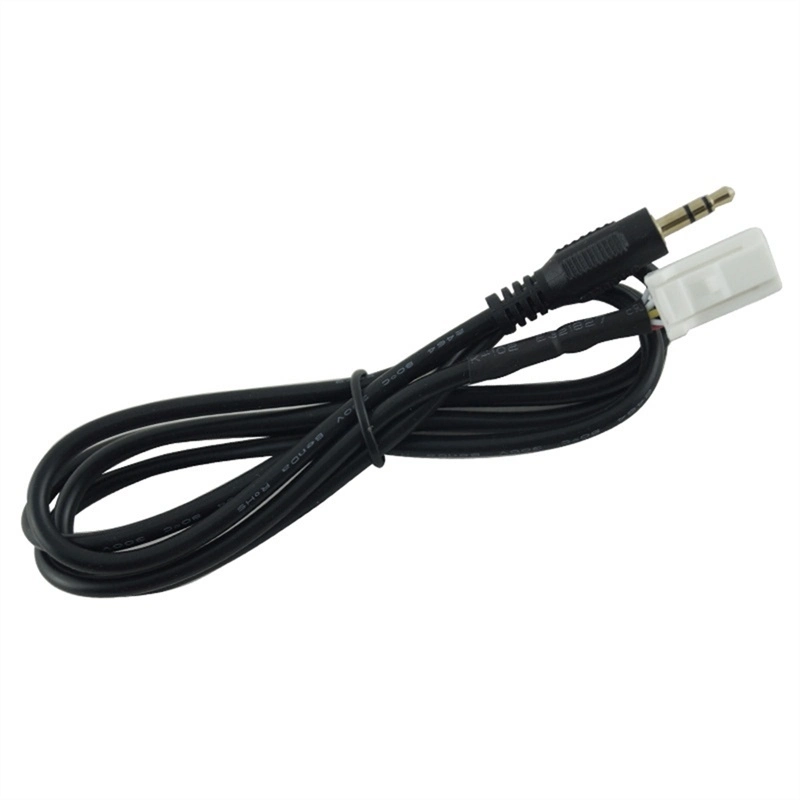 Car Aux-in Audio Cable 12V 3.5mm Jack to ISO Connector Auxiliary Input Adapter Aux Cable for FIAT Audio Cable