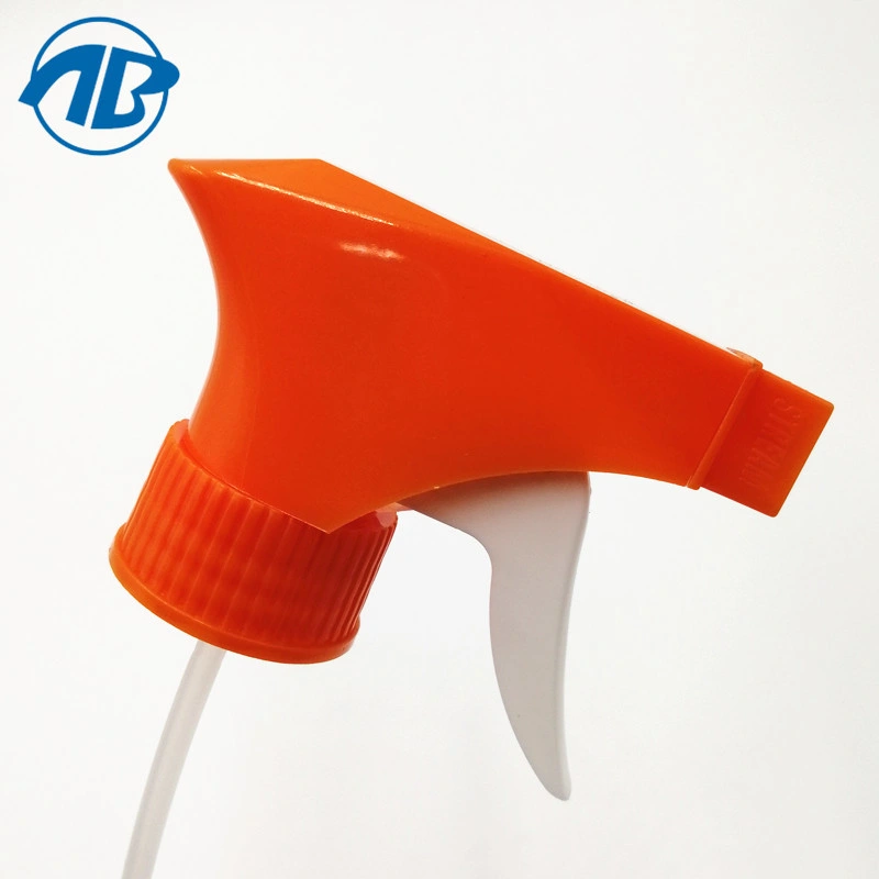 PP Garden Trigger Sprayer with White Normal Trigger and Orange Cover