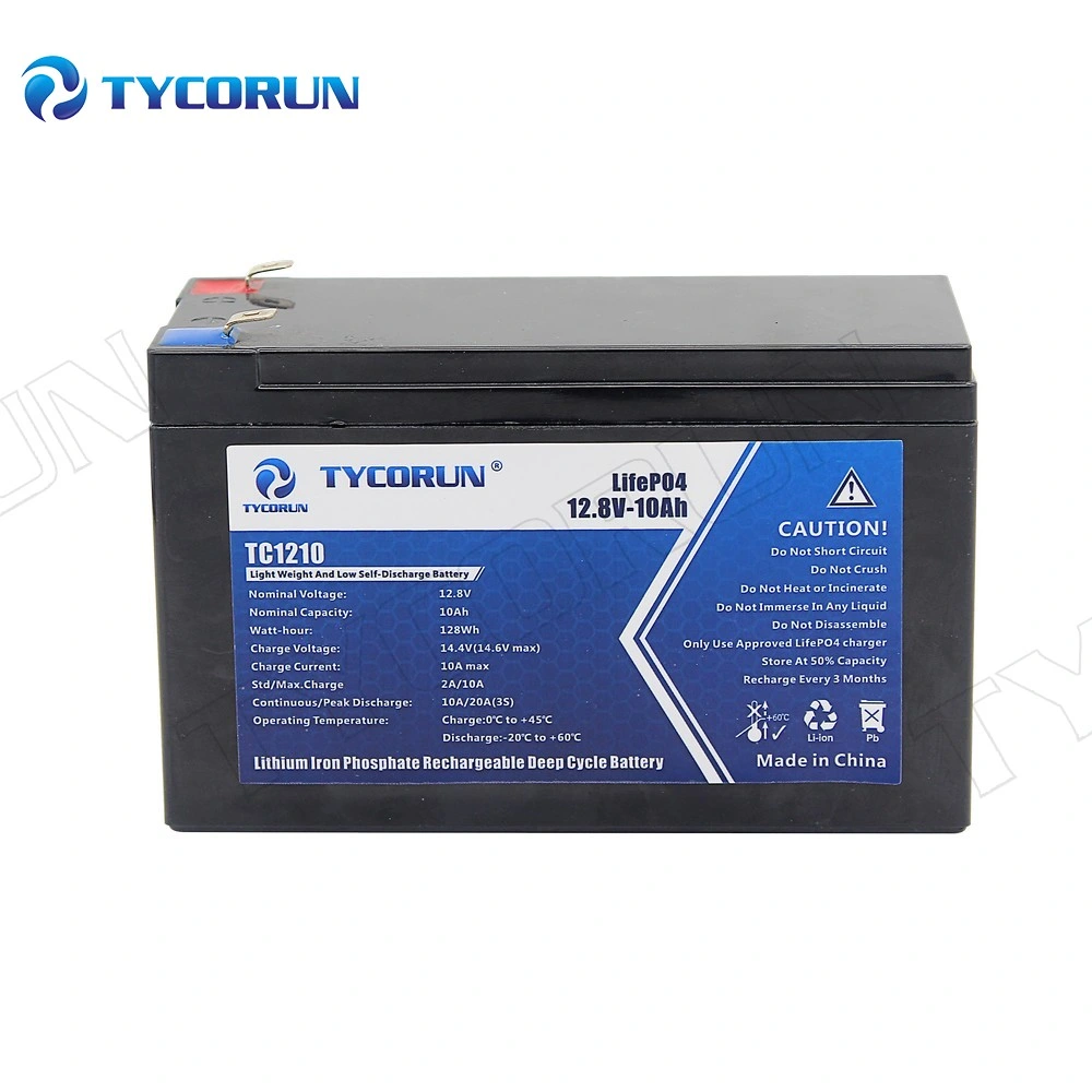 Tycorun polymère rechargeable en usine LiFePO4 12V 10Ah batterie Lithium-ion pour pack de batterie au lithium