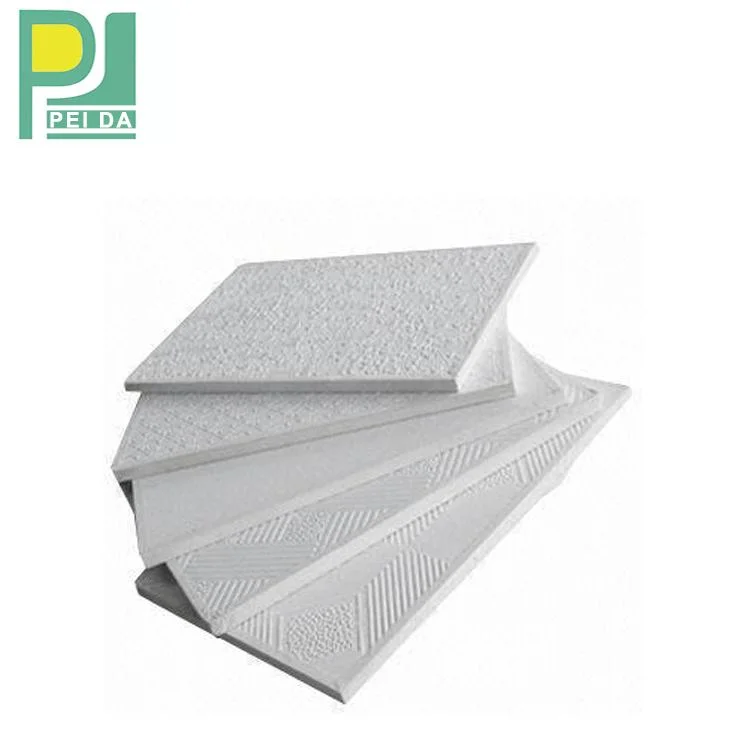 600600mm Aluminum Foil Back Vinyl Face PVC Laminated Perforated Gypsum Ceiling Tile