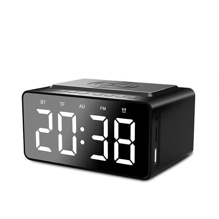 Home Theater Bluetooth Speaker with Wireless Phone Stand Charging FM Radio Alarm Clock Speaker Bt508