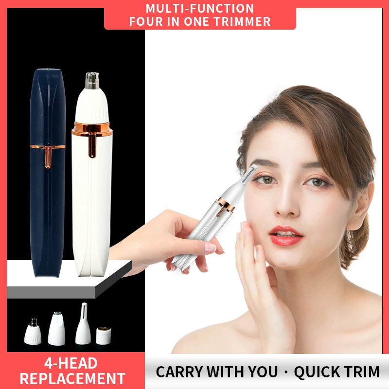 Trimmer pour femmes, épilateur facial pour femmes, rasoir électrique sans douleur avec lames en acier inoxydable et filet protecteur pour les duvets du visage.