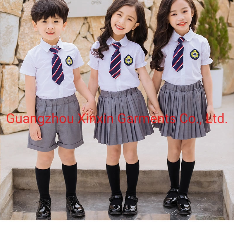 Atacado Cheap China Factory Custom Design School Wear uniforme escolar Para as crianças da escola primária (U172)