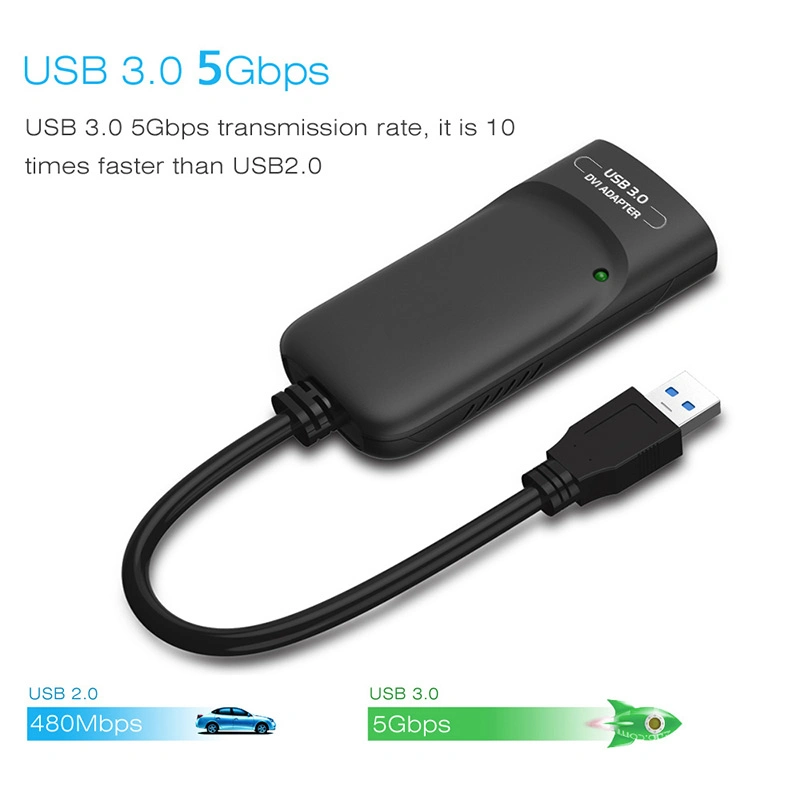 USB 3.0 к DVI графического адаптера дисплея