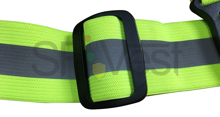 Gilet de sécurité durable Polyester Hi Viz reflète le travail de la courroie d'avertissement