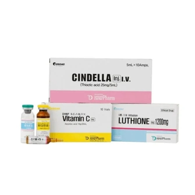 2023 Hot Selling Whitening Set Factory Preis Korean Skin Whitening Produkte Luthione Vitamin C Cindella Ascorbinsäure Dermal Whitening Injection