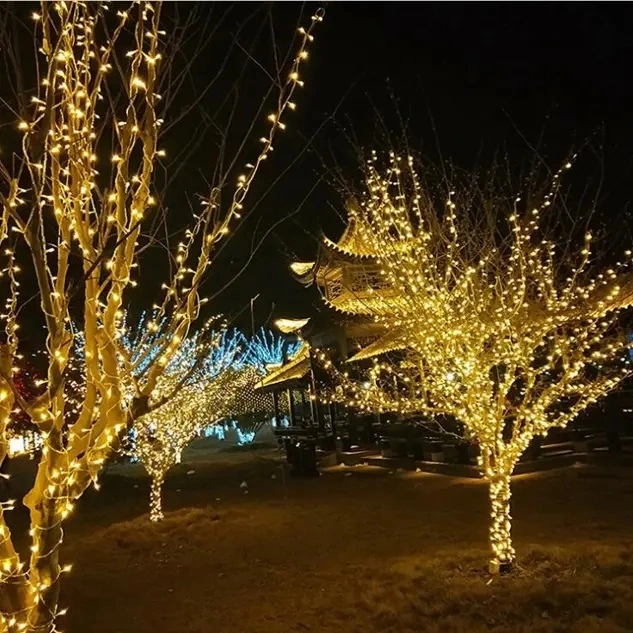 10m/20m/30m/40m/50m LED Fairy Lights String Garland Christmas Ramadan Outdoor Waterproof Holiday LED Decoration Light String