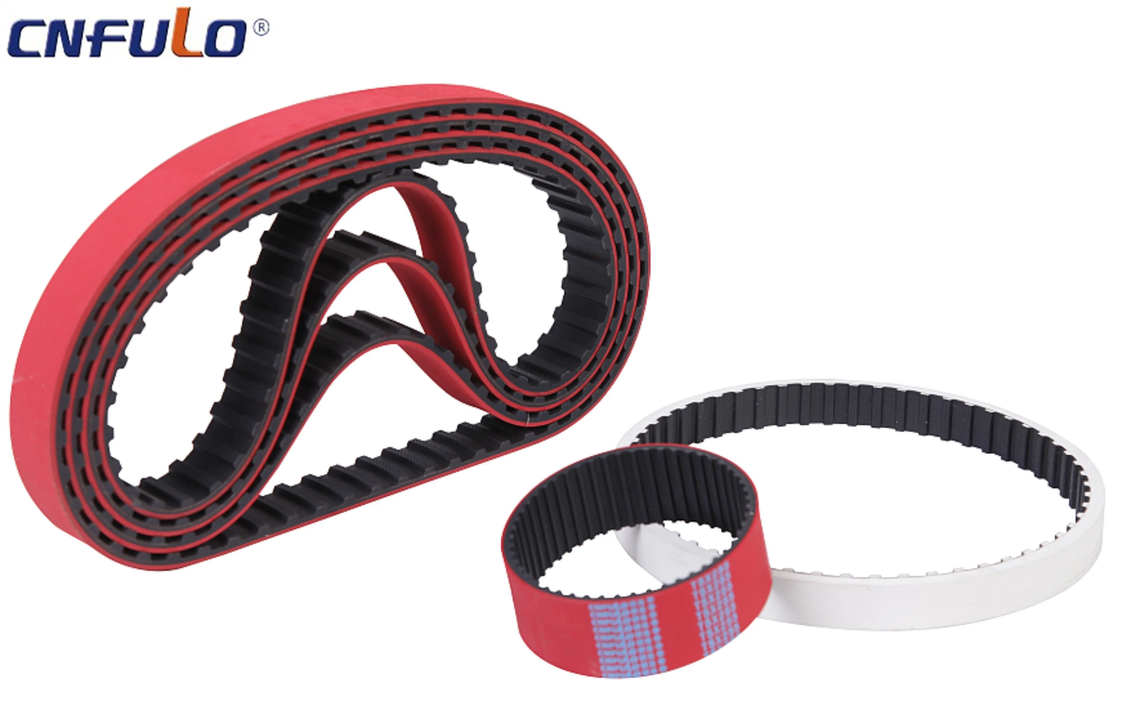 OEM Standard Red Rubber Coated Timing Belt for Vffs Packing Machines