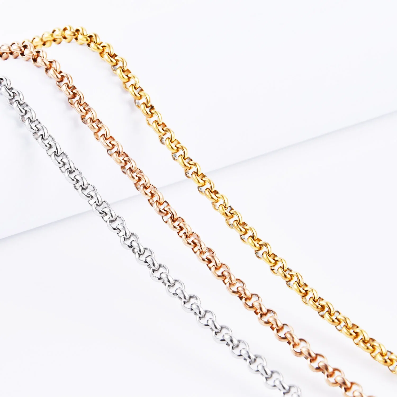 Fashion Accessories Stainless Steel Jewelry Macking Belcher Chain for Necklace Handcraft DIY